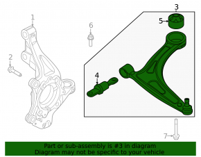 Lower front left control arm Kia K5 21-26