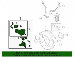 Master brake cylinder with reservoir Hyundai Tucson 16-21 with cover
