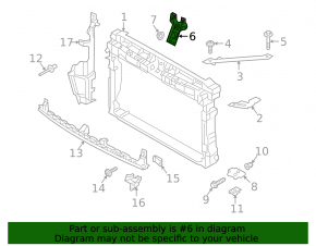 VW Golf 15- Hood Lock Bar