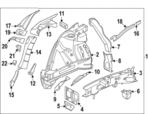 Front left quarter panel Hyundai Ioniq 5 22-24