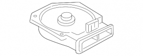 Subwoofer right BMW X1 F48 16-22 Harman Kardon