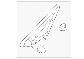 Subaru Outback 2020-25 left fender triangle molding