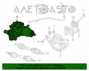 Rear differential gearbox Jeep Cherokee KL 14-15 Off road 84k