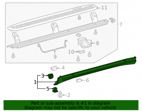 Left threshold for Toyota Land Cruiser 24-26