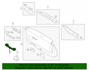 Trunk door handle Mitsubishi Eclipse Cross 18-20 internal