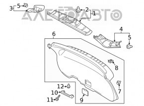Mitsubishi Outlander 22-26 black interior trunk handle with scratches