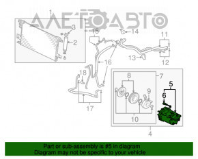 Air Conditioning Compressor Mitsubishi Outlander 14-15 3.0