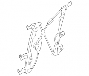 Window lifter with motor front left Infiniti Q50 14-