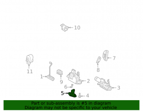 Kia Sorento 2021-25 trunk lock hook