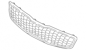 Radiator grille grill Kia Forte 4d 17-18 rest