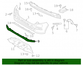 Hyundai Kona 19-23 EV rear bumper lip