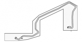 Cooling pipe for automatic transmission oil Audi Q5 8R 13-16 hybrid long intake