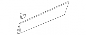 Door trim lower rear left Buick Encore 13-19