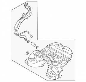 Fuel tank Porsche Cayenne 958 11-17 4.8 Turbo