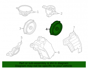 Rear left speaker Hyundai Santa FE 19-23