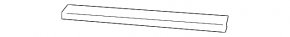 Right front bumper grille molding for Porsche Cayenne 19-23 sport, center, glossy