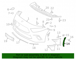 Front bumper cover left Mercedes A-class V177 19-22 AMG pkg