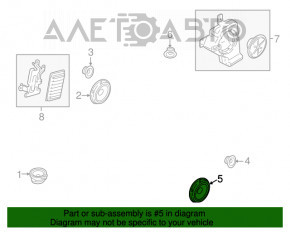 Speaker rear left Ford Edge 15 - pressed, guide broken