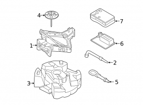 Spare Wheel Mount Lincoln MKZ 17-20 R18