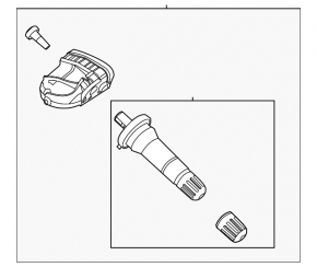 Lincoln Corsair 20-26 433mhz Wheel Pressure Sensor