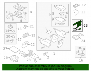 Mazda 6 14-16 Parking Brake Lever