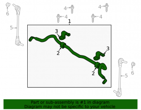 Lincoln Corsair 20-26 fwd front stabilizer bar