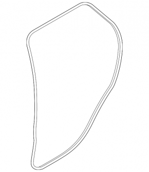 Rear left door seal for Land Rover Discovery Sport 17-23