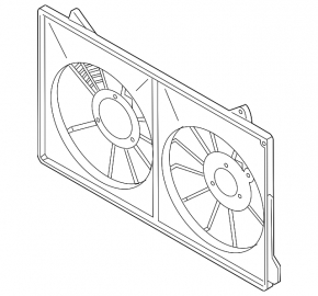 Diffuser radiator shroud bare Mazda CX-5 13-16