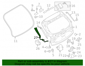 Right tailgate tilt sensor for Mazda CX-50 23-25