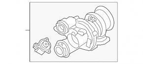 Turbine left BMW X5 F15 14-18 4.4T