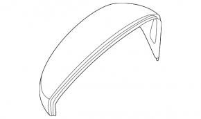 Left side mirror cover for Volkswagen ID.4 23-25 with BSM