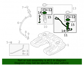 Fuel level sensor BMW X5 F15 14-18 3.0D