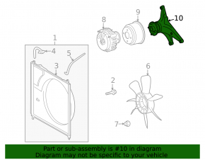Lexus LX570 08-21 viscous coupling bracket