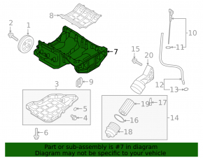 Kia Sorento 16-20 3.3 Engine Oil Pan