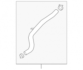 Cooling pipe lower Hyundai Santa FE 19-20 2.4 KOR