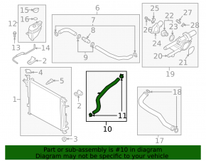 Cooling pipe lower Hyundai Santa FE 19-20 2.4