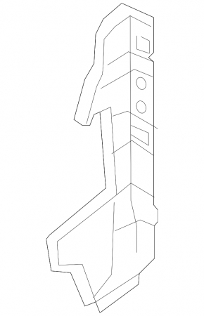 Radiator deflector left Kia Niro 20-22 HEV, PHEV