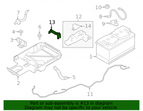 Bracket positive battery terminal Volvo XC90 16-22
