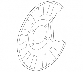 Rear right brake disc cover Acura MDX 17-20 rest