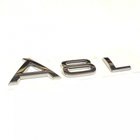 The emblem inscription A8 L on the trunk lid of the Audi A8 19-25