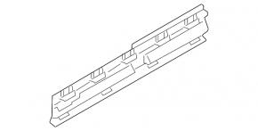 Threshold bracket left central BMW X1 F48 16-22