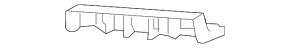 Front bumper mount right wing Lexus IS 14-16 prerest