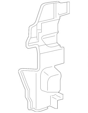 Right radiator deflector Toyota Avalon 13-15 3.5