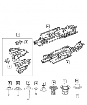 Engine protection Jeep Cherokee KL 19-23 3.2 AWD without hatch