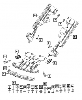 Engine protection Jeep Grand Cherokee WL 22-26 PHEV Limited, Laredo