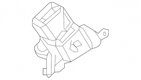 Seat belt latches rear right Toyota Prius 50 16-22 black