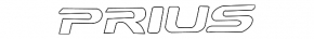 Toyota Prius 2009 PRIUS emblem on the trunk door