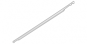 Door-glass molding, central rear right, Nissan Rogue Sport 17-22, chrome