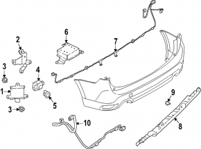 Subaru Forester 25-26 rear bumper wiring for parking sensors