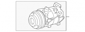 Lexus GS300 06-06 RWD Air Conditioning Compressor